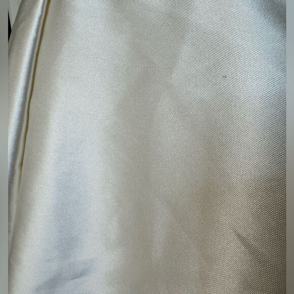 NWT Theia Couture Cream Rhinestone Belt Mini Dress - Picture 12 of 15